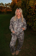 Forest Camo Cloud Fleece Oversized Hoodie & Wide Leg Sweatpants
