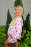 Cherry Bows Fleece Terry Set
