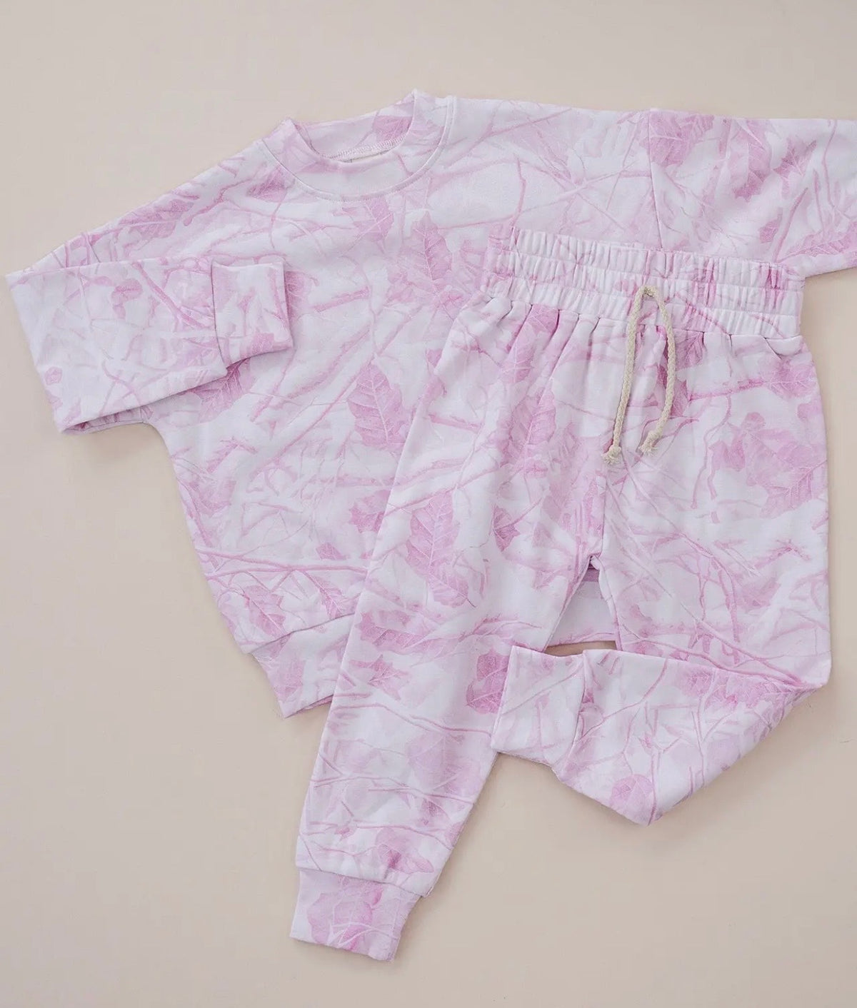Pink Camo Jogger Set