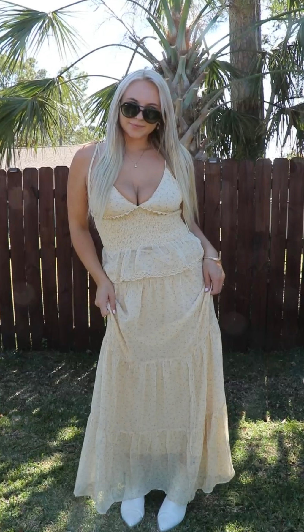 Sleeveless Smocked Tank & Maxi Skirt Set