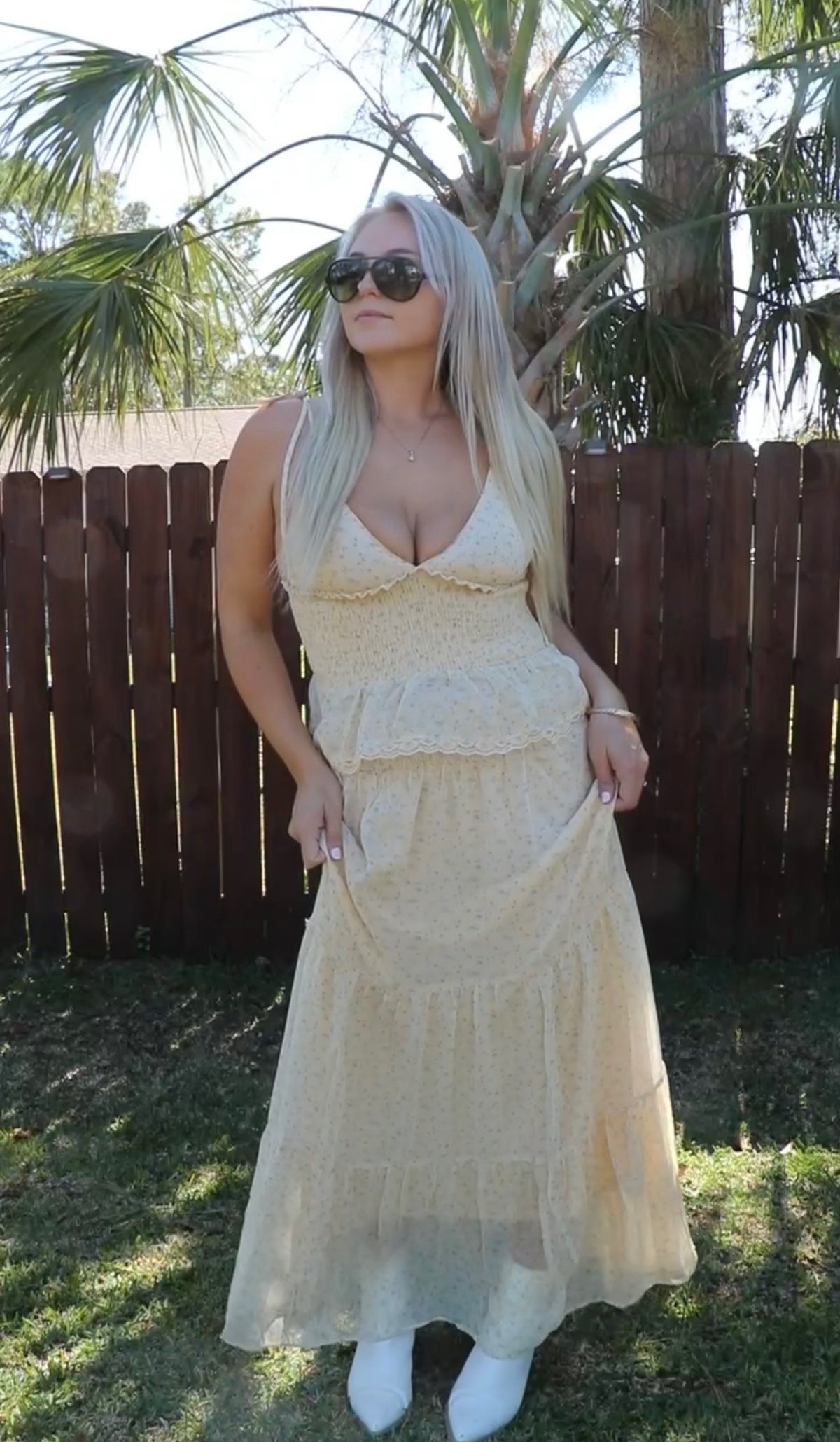 Sleeveless Smocked Tank & Maxi Skirt Set