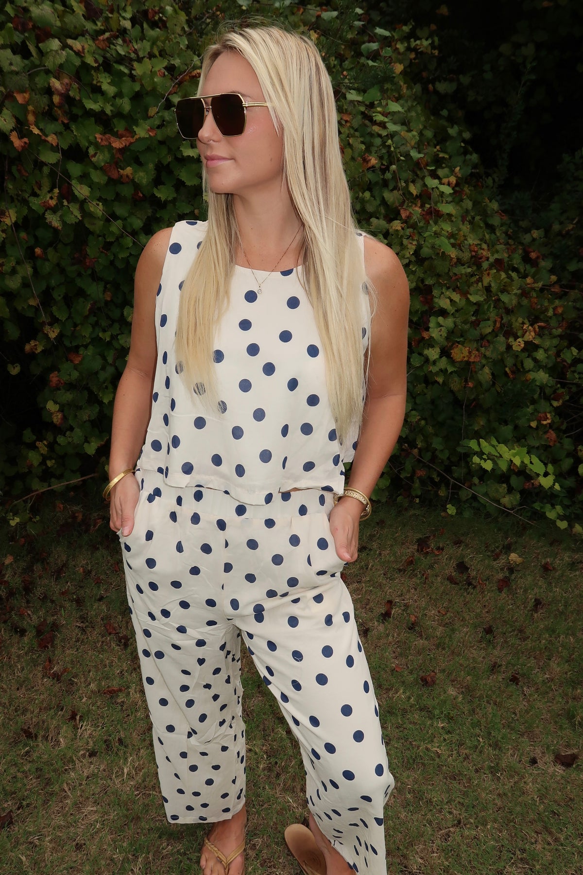 Sea Breeze Polka Dot Set