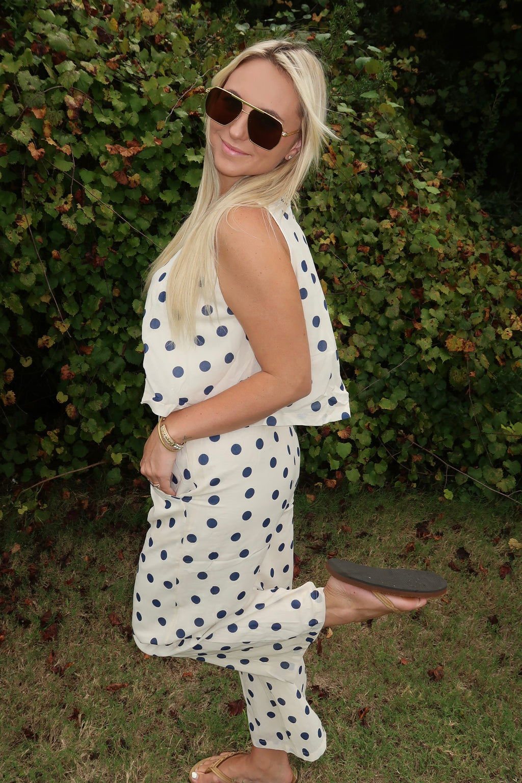 Sea Breeze Polka Dot Set