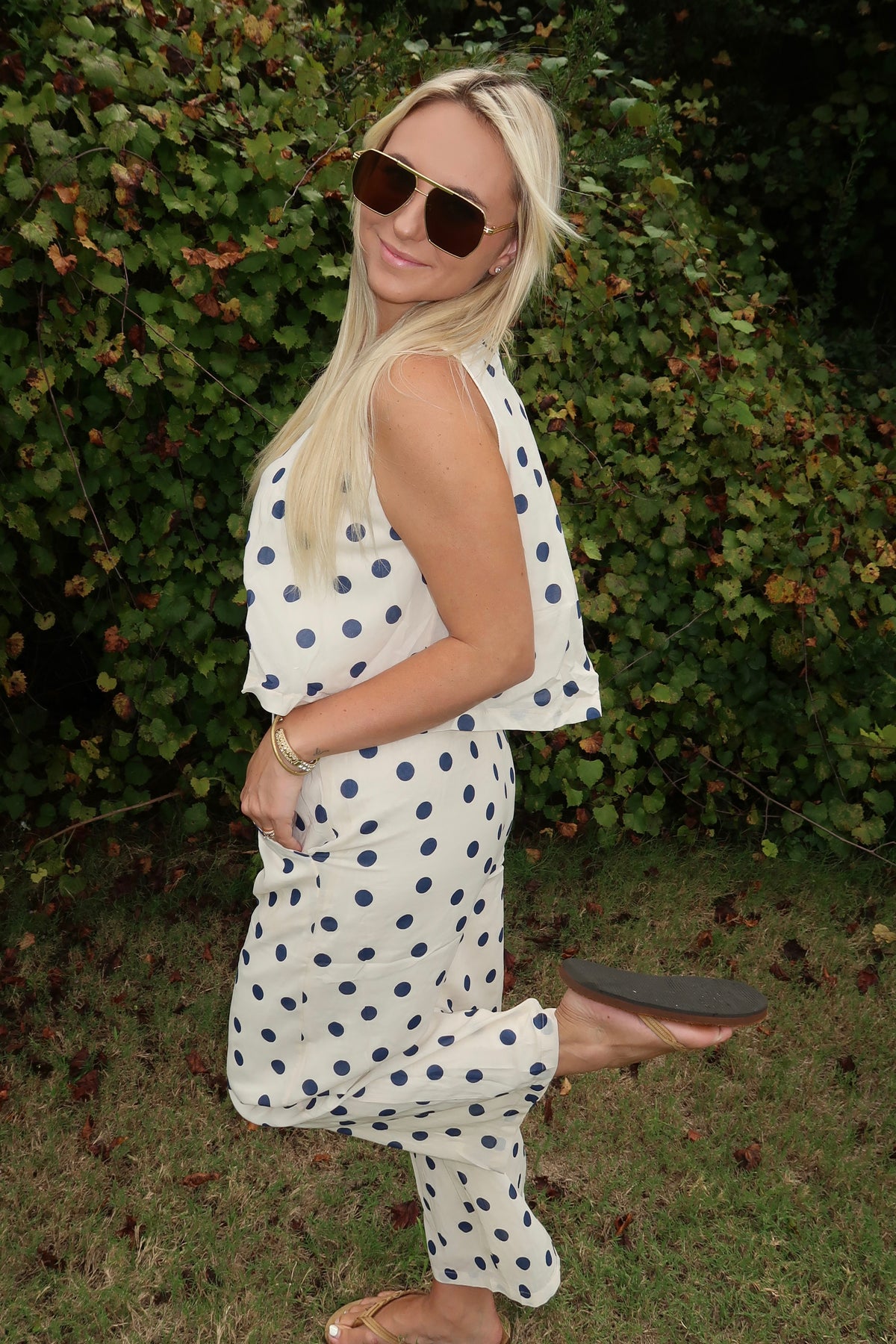 Sea Breeze Polka Dot Set