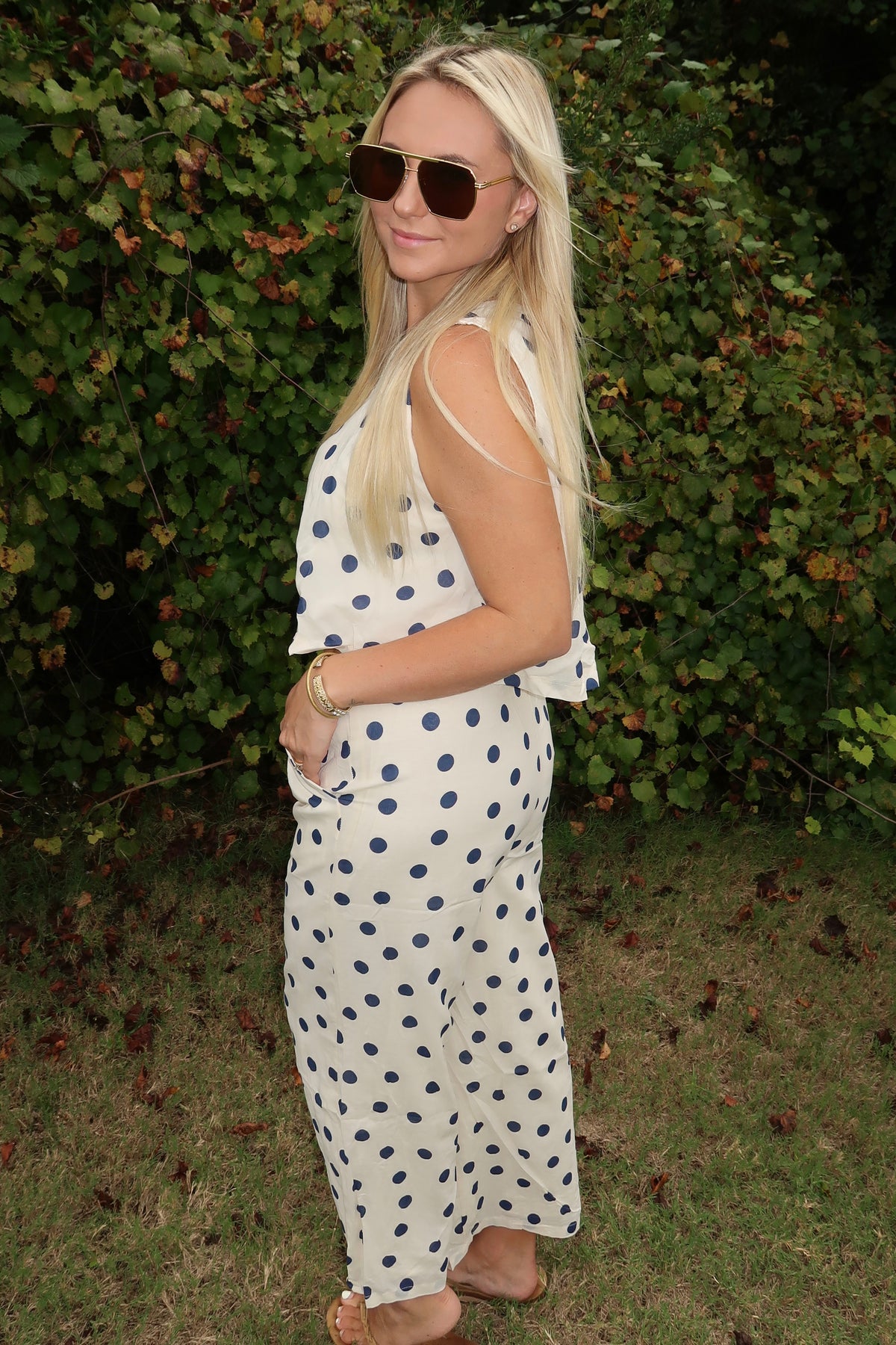 Sea Breeze Polka Dot Set